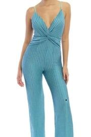  Twist-front Knit Jumpsuit