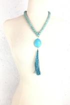  Turquoise-tassel-bead Necklace