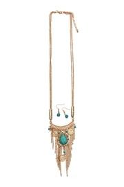  Turquoise Stone Boho Necklace