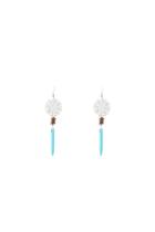  Silver And Turquoise Earrings