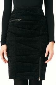  Zipper Tucked Skirt