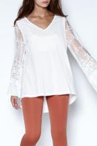 Lace Bell Sleeve Tee