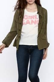 Sunset Safari Band Collar Twill Jacket