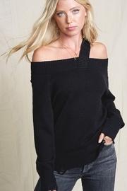  Off Shoulder Sweater With Single Strap
