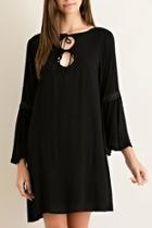  Solid Flowy Dress