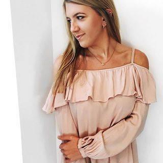  Pink Ruffle Top
