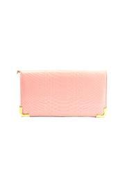 Croco Embossed Clutch