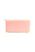 Croco Embossed Clutch