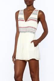  Sleeveless Embroidered Romper