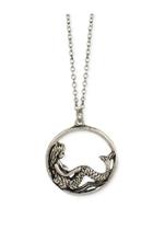  Silver Mermaid-pendant Necklace