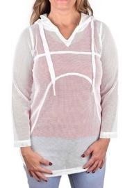  Solid Mesh Hoodie
