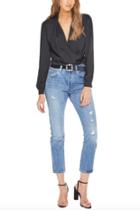  Janice Wrap L/s Blouse