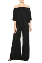  Black Butterfly Sleeve Jumpsuit