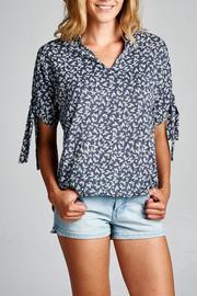 Printed Chambrey Top