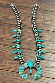  Full-squash-blossom Natural-turquoise Necklace