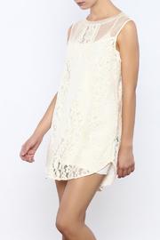  Sheer Floral Embroidered Dress