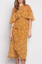  Frill Midi Dress