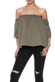  Olive Off Shoulder Top