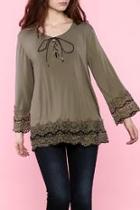  Olive Bell Sleeve Top