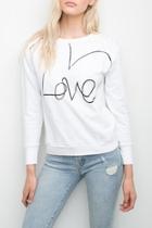  Love Cut-out-back Sweatshirt