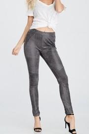 Sueded Moto Legging