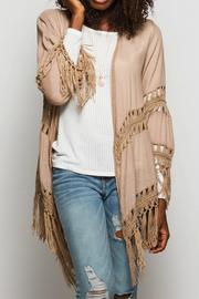  Mocha Crochet Cardigan