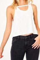  White Keyhole Tank