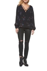  Flowers Surplice Top