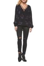  Flowers Surplice Top