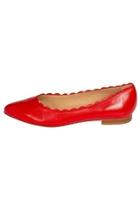  Leather Red Ballet-flat