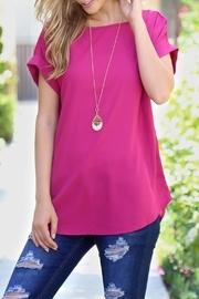  Short Cuff-sleeve Top