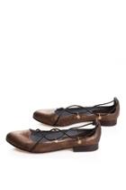  Gold Leather Loafers
