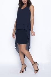  Frank Lyman Midnight Blue Hi Lo Dresss 186485