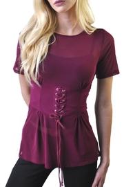  Mesh Corset Blouse