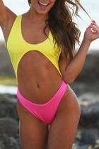  Color Block One Piece