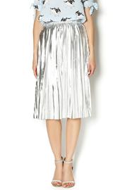  Silver Pleated Skirt