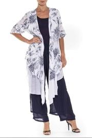  Floral High-low Cardigan