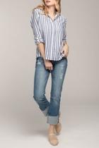  Spring Striped Blouse