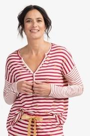  Snowflake Stripes Top