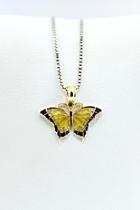  Yellow Butterfly Pendant