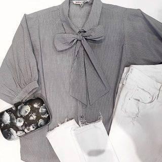  Pinstripe Blouse