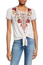  Beatriz Tie-hem T-shirt