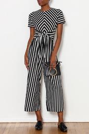  Tied Stripe Jumpsuit