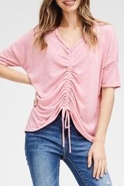  Gathered Drawstring Top