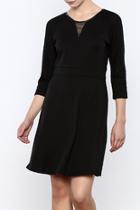  Mesh Accent Dress