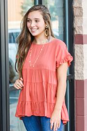  Autumn Breeze Tiered Ruffle Top