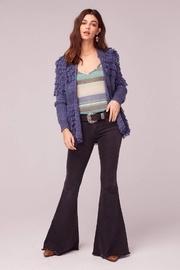  Textured Fringe Sweater