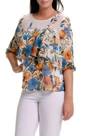  Printed Ruffle Blouse