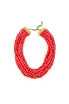  Red Bib Necklace