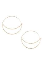  Crescent-moon Cut-out Hoop-earring